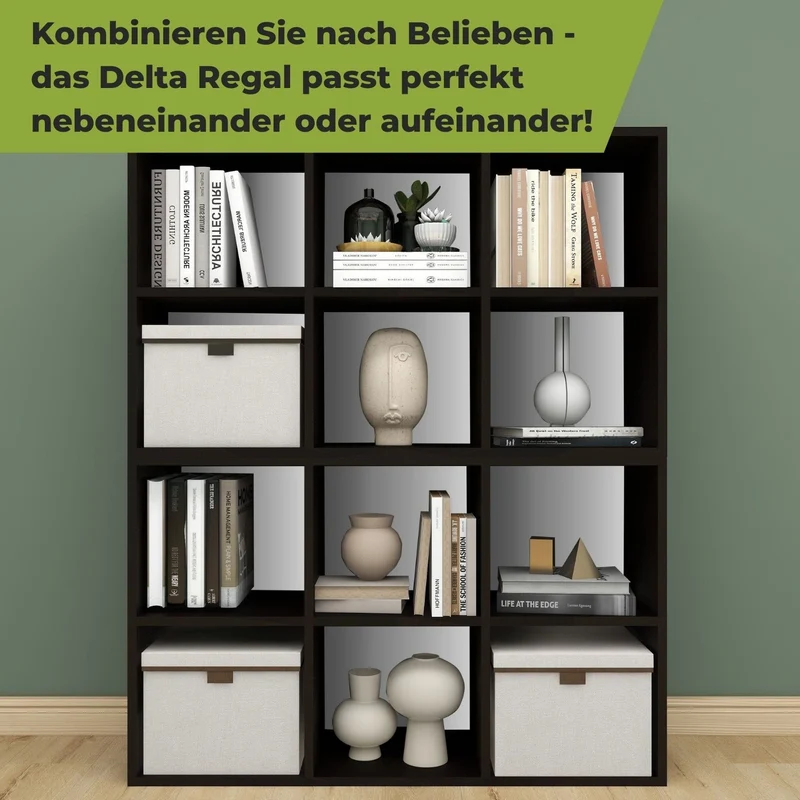 Coemo Aktenregal Delta-6 MDF Standregal 6 Fächer