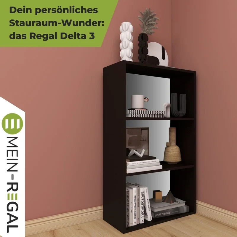 Coemo Kompaktes Aktenregal Delta-3 Standregal 3 Fächer
