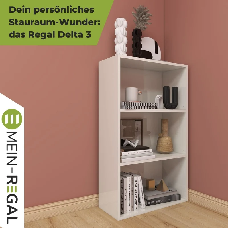 Coemo Kompaktes Aktenregal Delta-3 Standregal 3 Fächer