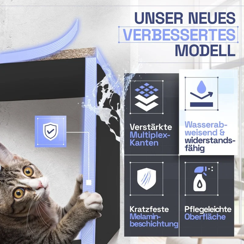 Wandregal Karo Schweberegal aus Holz