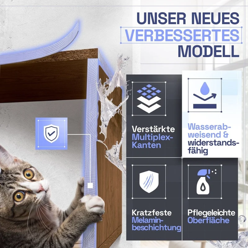 Wandregal Karo Schweberegal aus Holz