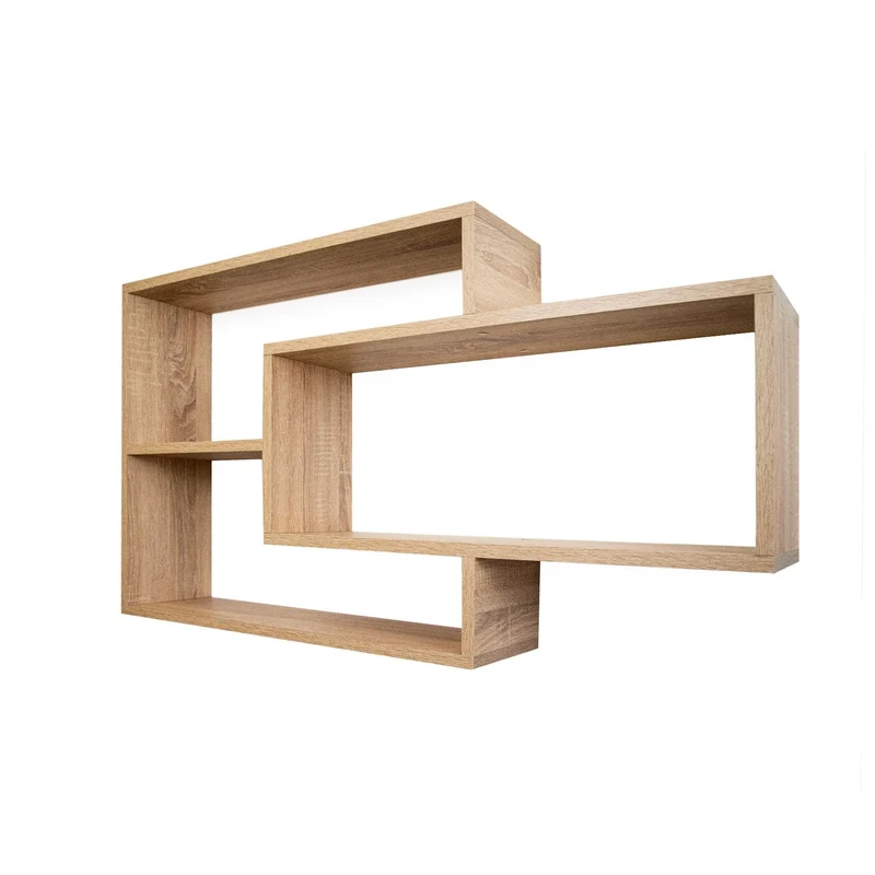Wandregal Karo Schweberegal aus Holz