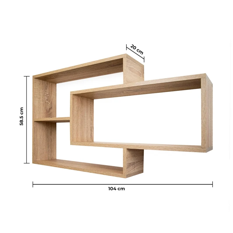 Wandregal Karo Schweberegal aus Holz