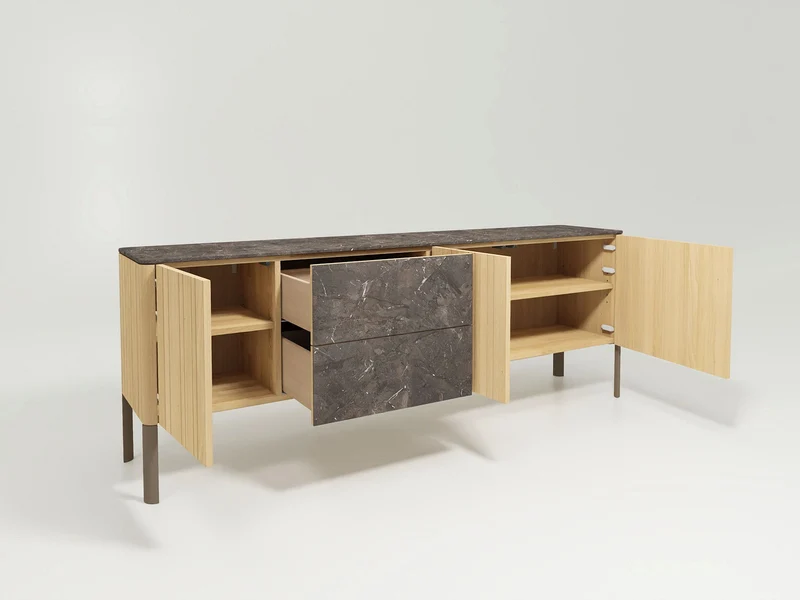 Sideboard Nya - Naturholz und Keramik von Team 7