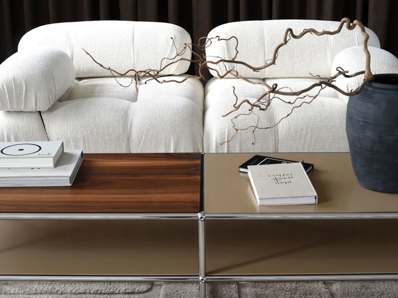 Doppelelement Nussbaum - "real Wood on Top"