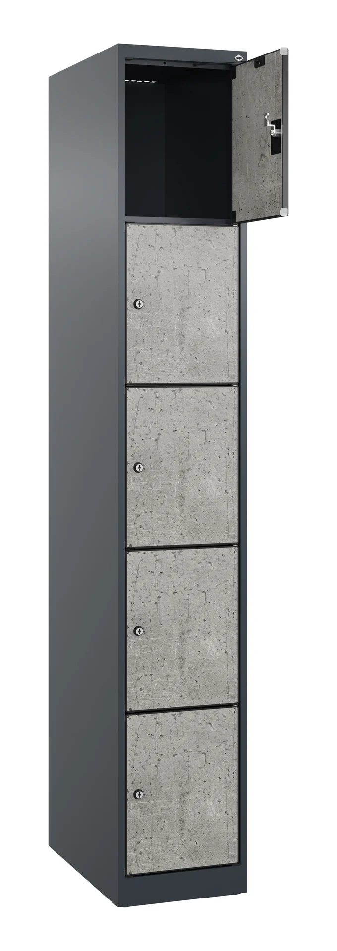Schließfachschrank von C+P Evolo Plus | 1850x300x500 mm | 3 - 5 Fächer