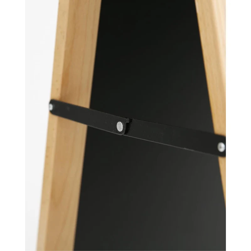"ChalkMaster Pro" – Wetterfester Kreidetafel-Aufsteller 145x67cm, Buche