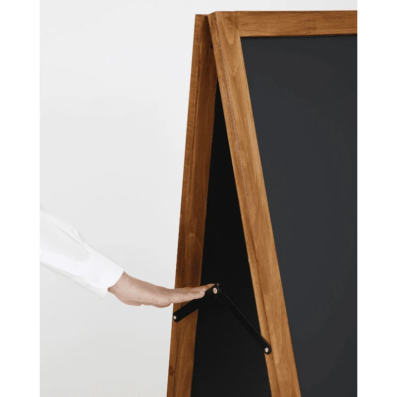 "ChalkMaster Pro" – Wetterfester Kreidetafel-Aufsteller 145x67cm, Dunkel