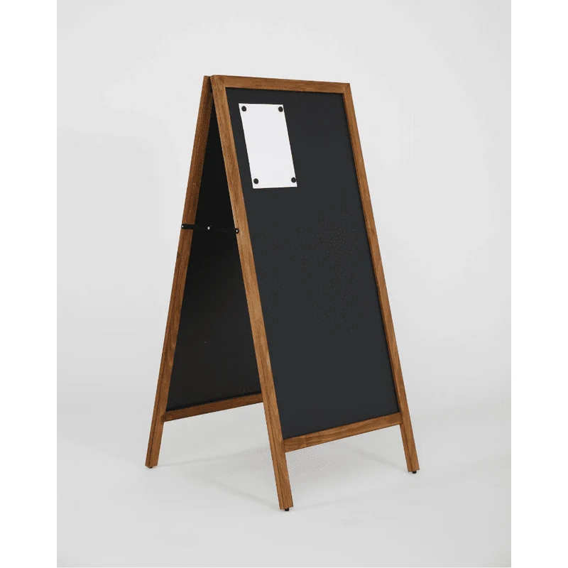 "ChalkMaster Pro" – Wetterfester Kreidetafel-Aufsteller 145x67cm, Dunkel