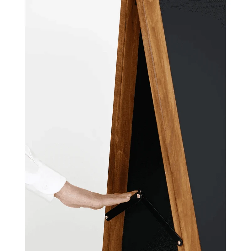 "ChalkMaster Pro" – Wetterfester Kreidetafel-Aufsteller 145x67cm, Dunkel