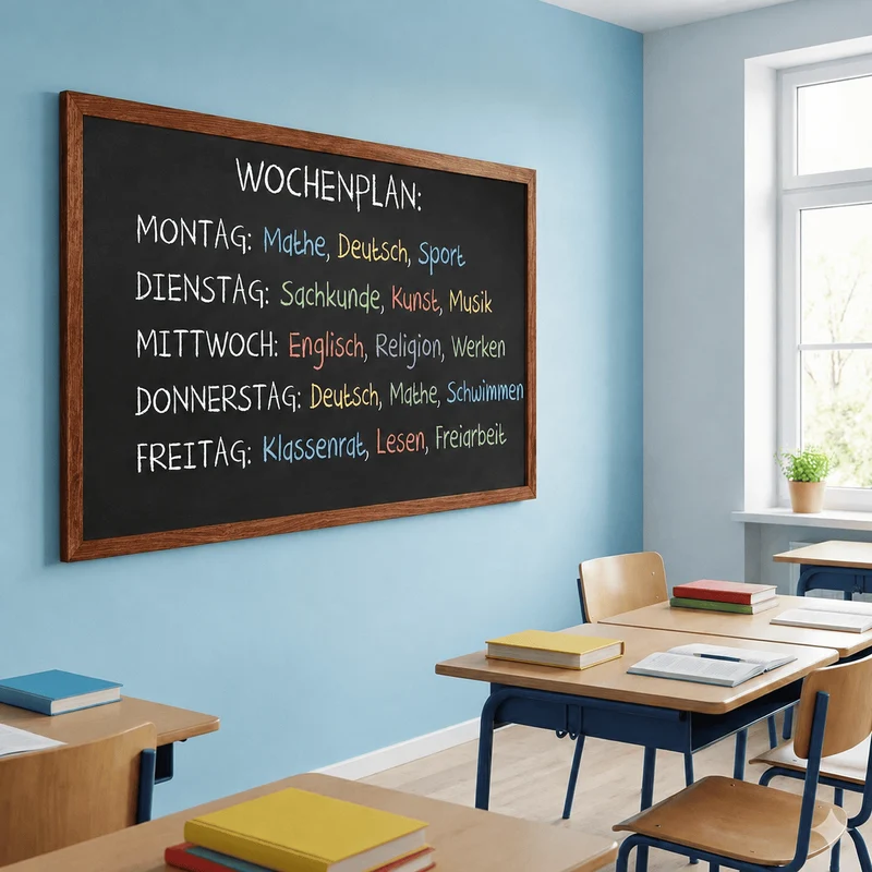 Kreidetafel "InspiraBoard" 60x120cm mit Holzrahmen – Indoor
