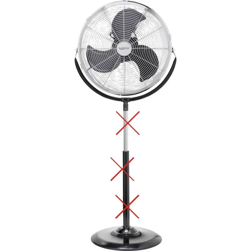 B-Ware Sygonix Standventilator Turmventilator Ventilator Raumkühler 130cm Schwenkbar