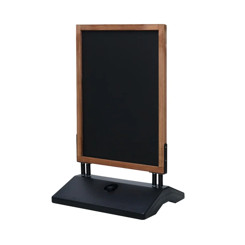Holz Kundenstopper-Kreidetafel mit Wassertank, DIN A1, Outdoor