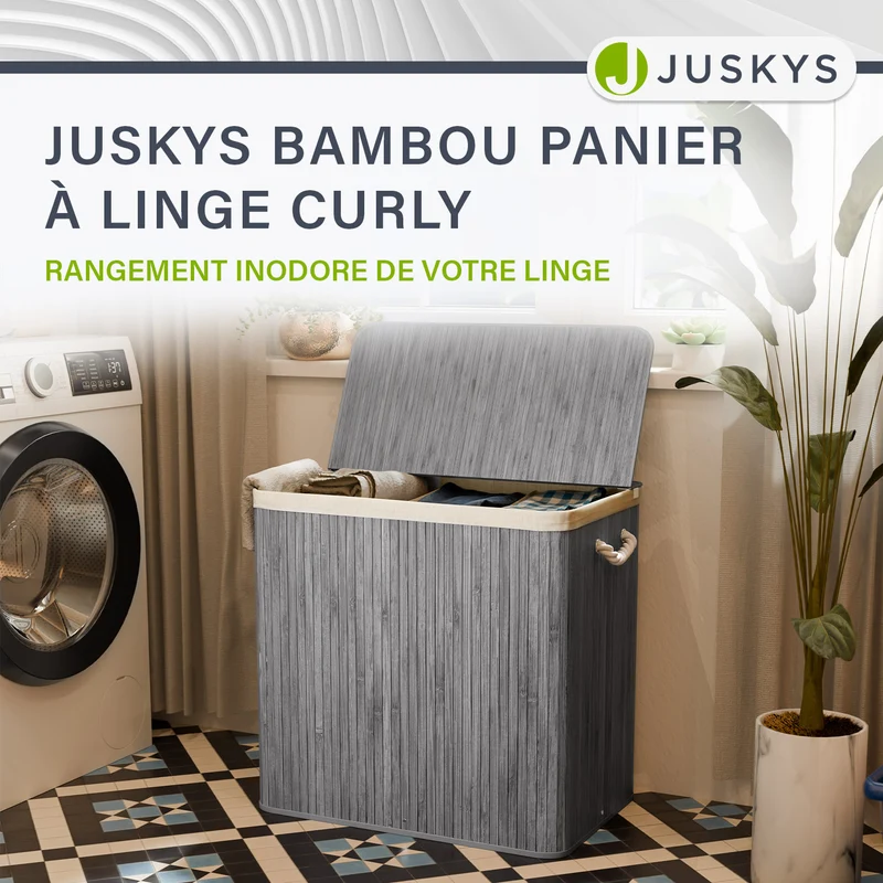 Bambus Wäschekorb Curly