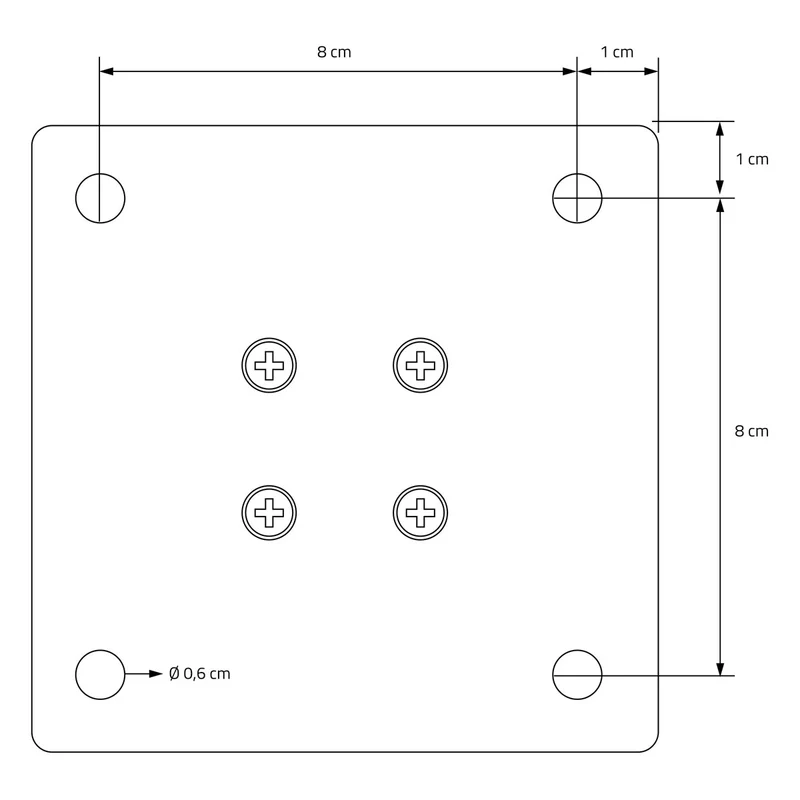 ML-Design | 4er Set Tischbeine schräg I-Design aus pulverbeschichteter Stahl, höhenverstellbare Möbelfüße
