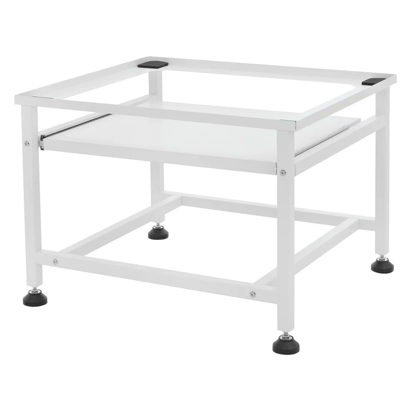 ML-Design | Waschmaschinen Untergestell mit ausziehbarer Ablage 62,5x50,1x40,5 cm aus Stahl, Unterschrank