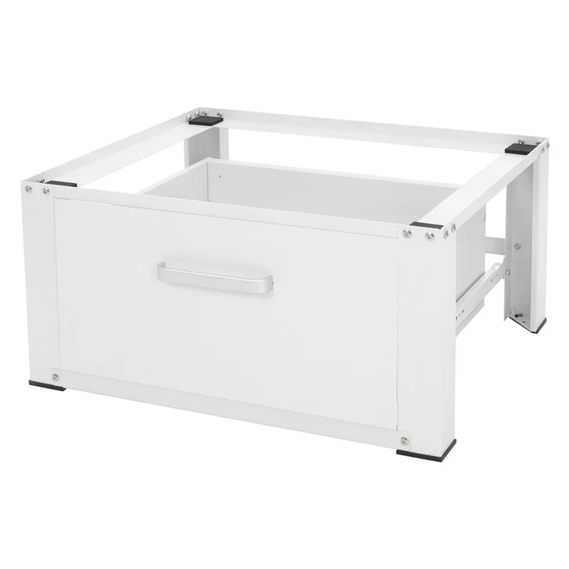 ML-Design | Waschmaschinen Untergestell mit Schublade 63x54x31 cm aus Stahl, Unterschrank