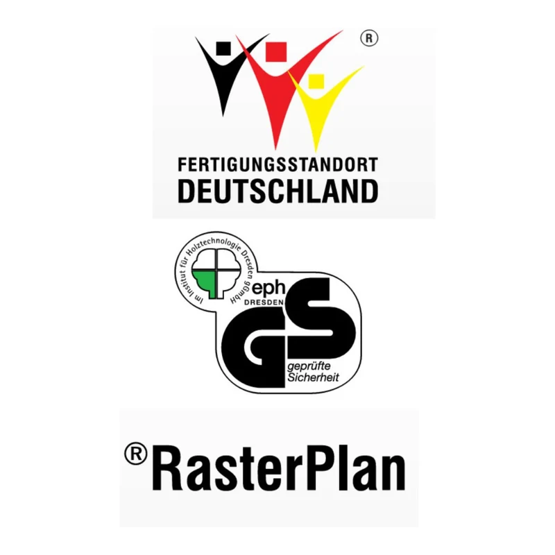 Kappes RasterPlan / ABAX Lochplatten Einsteigerset 7 RAL 5010 mit Ausstattung, 21-teilig