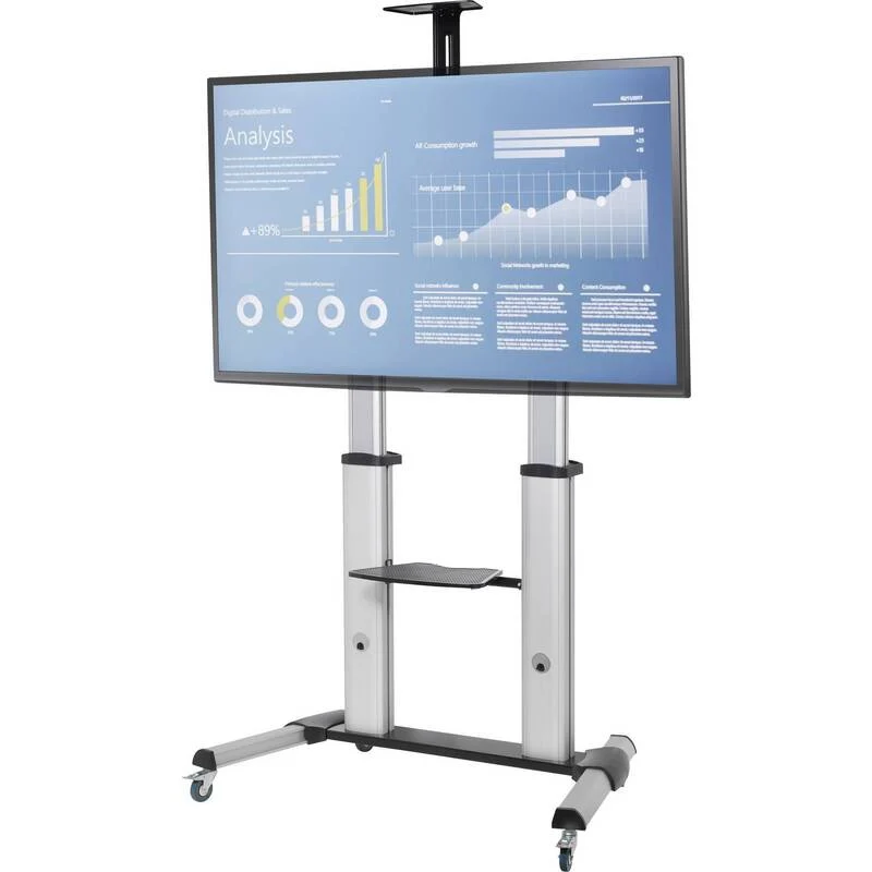 B-Ware SpeaKa Professional PREM-LINE XXL TV-Rollwagen Fernsehhalterung TV-Halterung