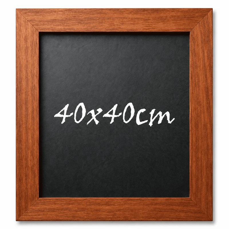 Kreidetafel "InspiraBoard" 40x40cm mit Holzrahmen – Indoor