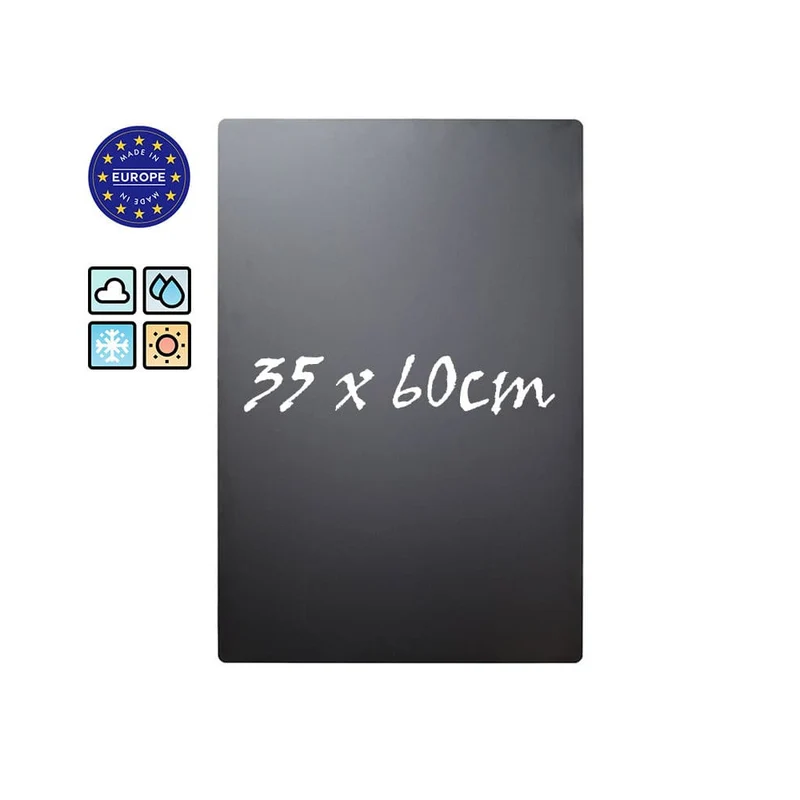 Wetterfeste Kreidetafel ohne Rahmen, 35x60cm