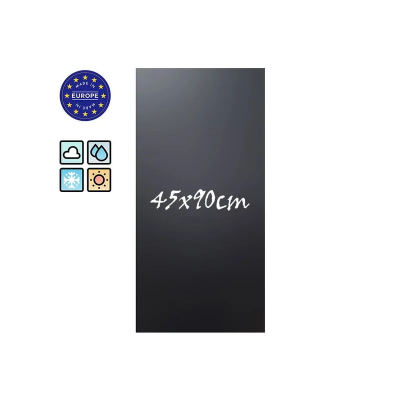 Wetterfeste Kreidetafel ohne Rahmen, 45x90cm
