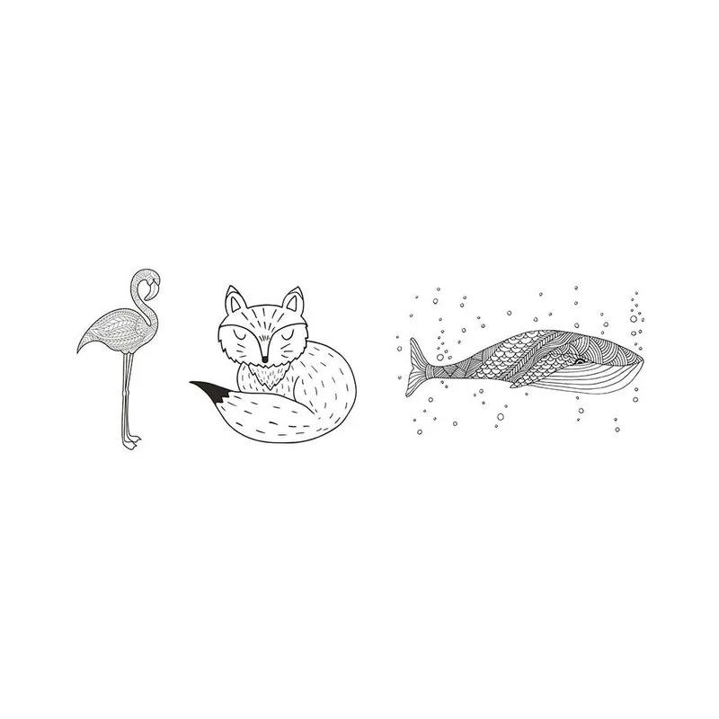 Securit® Fensterschablonen "Windoodle", Format: A3, Thema: Tiere, inkl. 1 Securit® Kreidestift, 3er Set