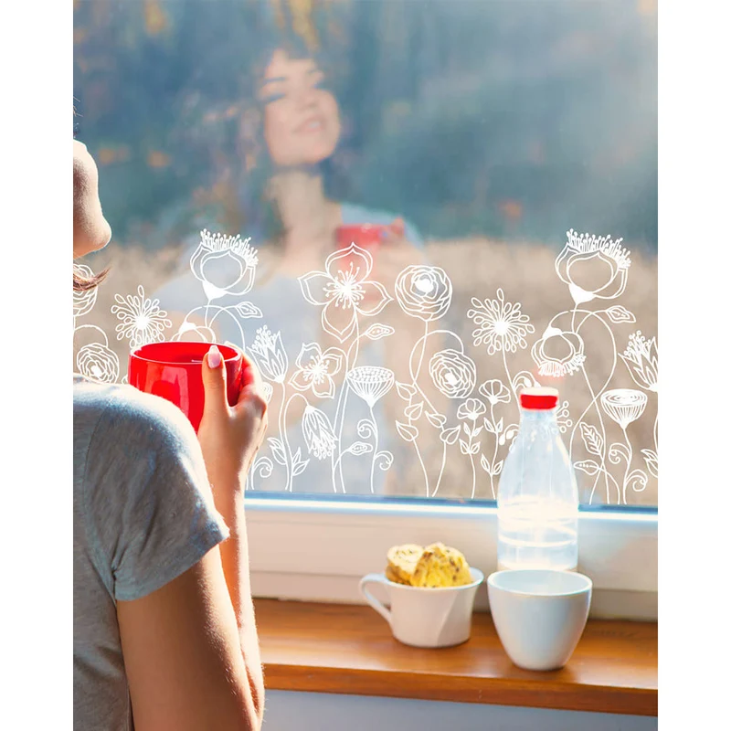 Securit® Fensterschablonen "Windoodle", Format: A3, Thema: Tiere, inkl. 1 Securit® Kreidestift, 3er Set