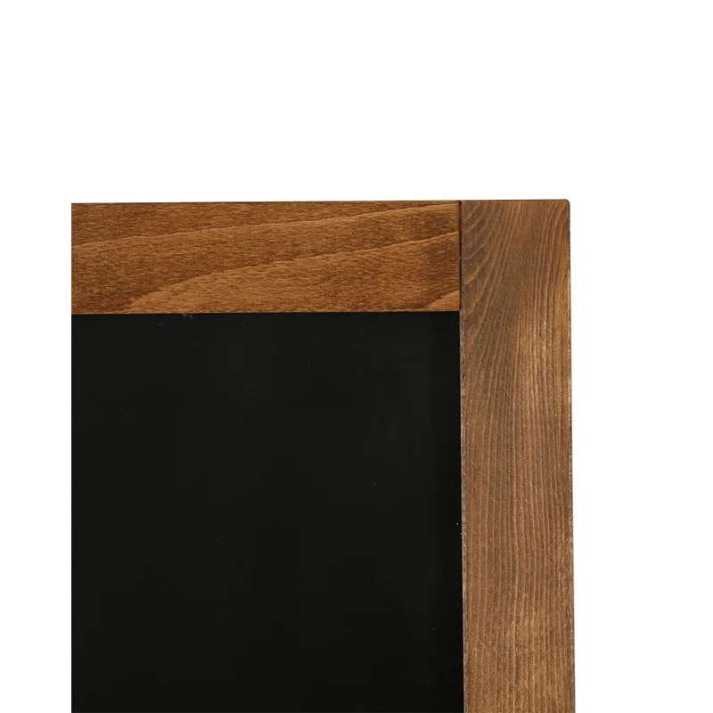 Wandkreidetafel mit Holzrahmen, Buche dunkel, Indoor