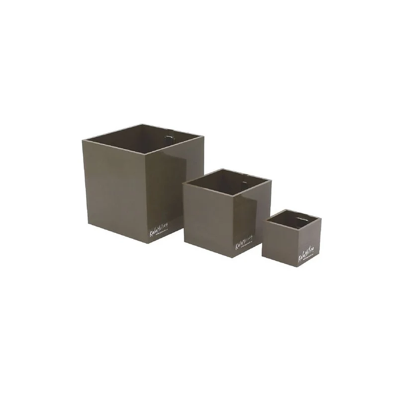 KalaMitica® Magnetische Würfelbehälter Neodym, Ø 3,5-6-9, Taupe, 3 Stk.