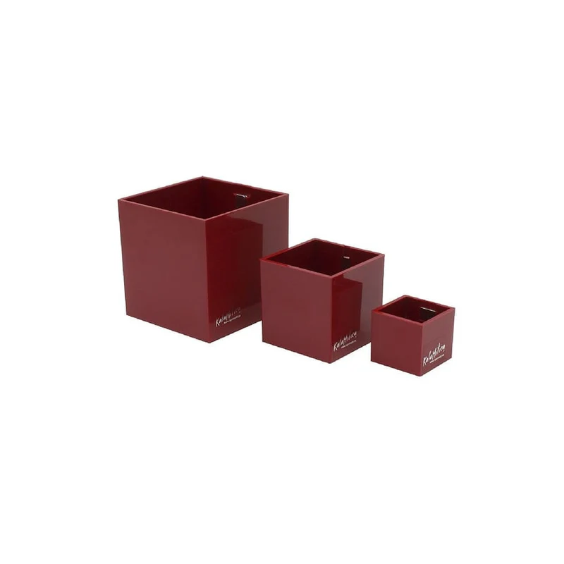 KalaMitica® Magnetische Würfelbehälter Neodym, Ø 3,5-6-9, Rot, 3 Stk.