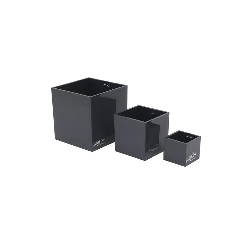 KalaMitica® Magnetische Würfelbehälter Neodym, Ø 3,5-6-9, Anthrazit, 3 Stk.