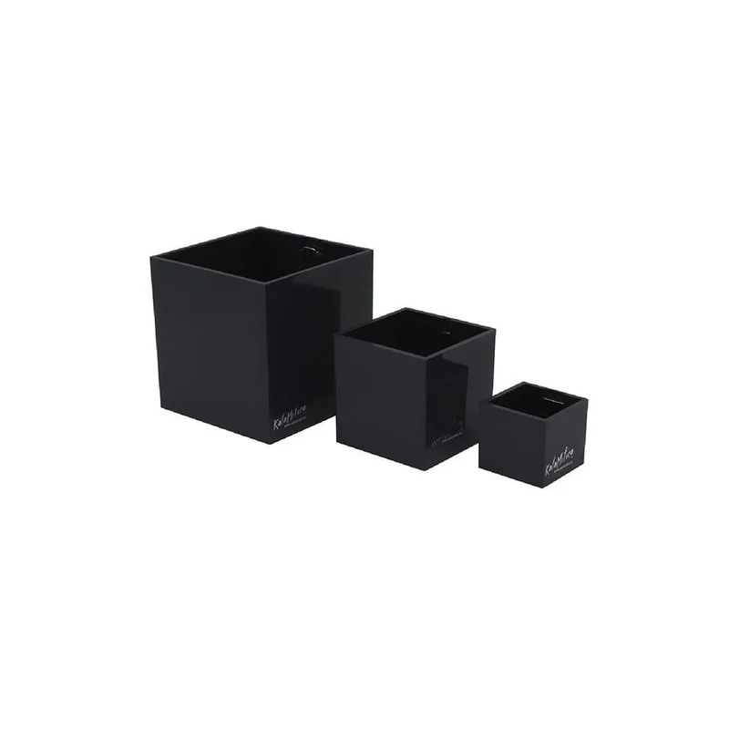 KalaMitica® Magnetische Würfelbehälter Neodym, Ø 3,5-6-9, Schwarz, 3 Stk.