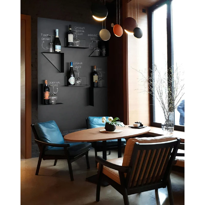 KalaMitica® Kreidetafel Magnetisch, Ohne Rahmen, 100x145cm, Schwarz/Anthrazit