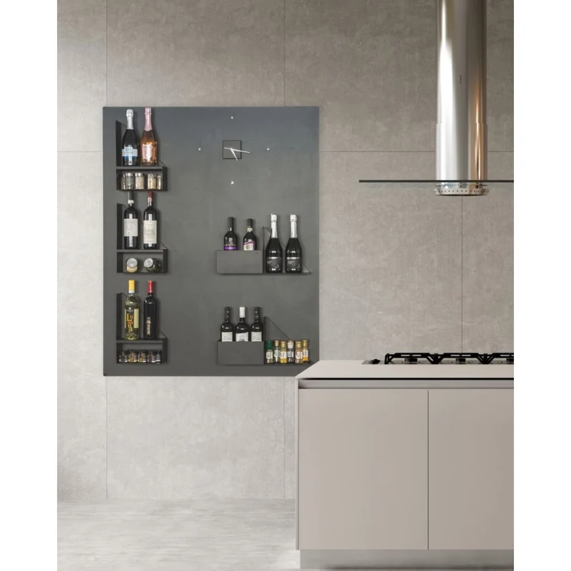 KalaMitica® Kreidetafel Magnetisch, Ohne Rahmen, 100x145cm, Schwarz/Anthrazit