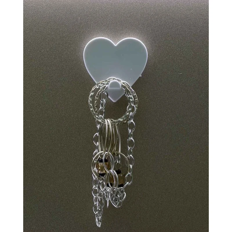 KalaMitica® Magnetischer Aufhänger Neodym, Herz, Weiss