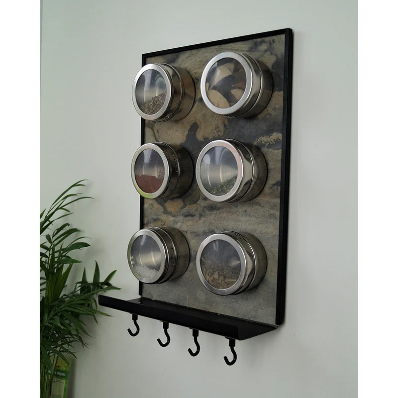 Schiefertafel Magnetisch mit Ablage "Rustic Earth", 20x30cm