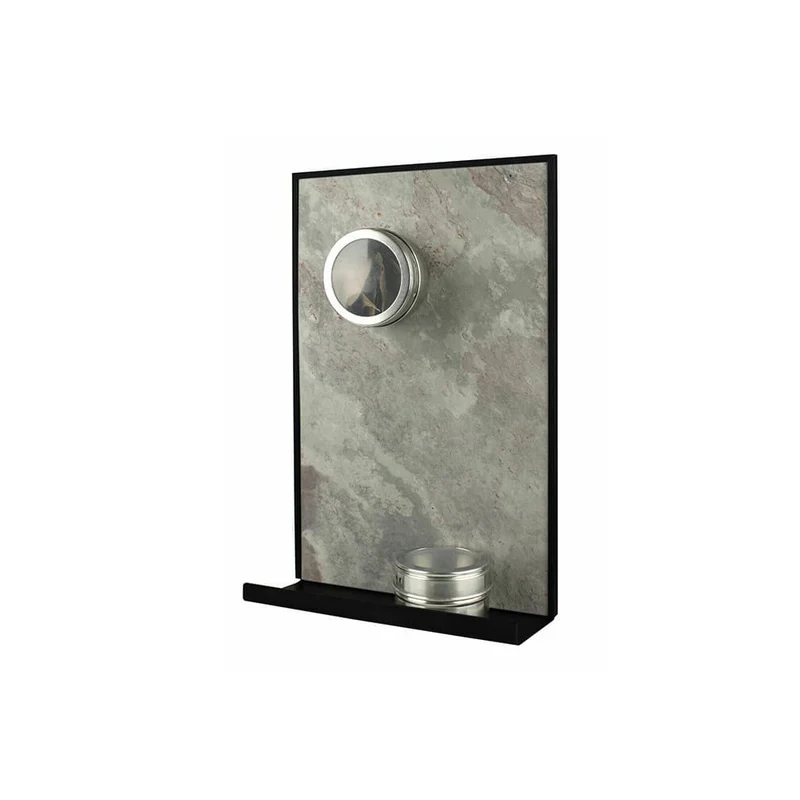 Schiefertafel Magnetisch mit Ablage "Purple Grey", 20x30cm