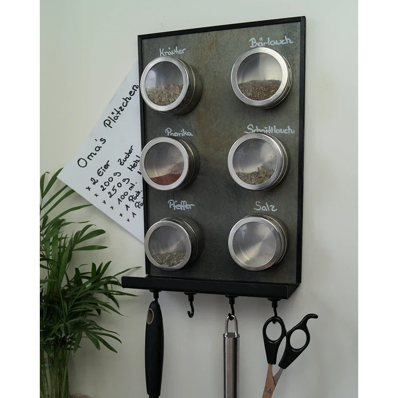 Schiefertafel Magnetisch mit Ablage "Grünschiefer", 20x30cm
