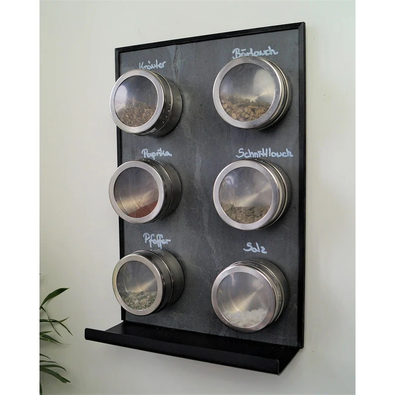 Schiefertafel Magnetisch mit Ablage "Anthrazit", 20x30cm