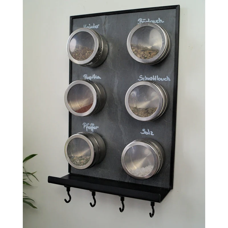 Schiefertafel Magnetisch mit Ablage "Anthrazit", 20x30cm