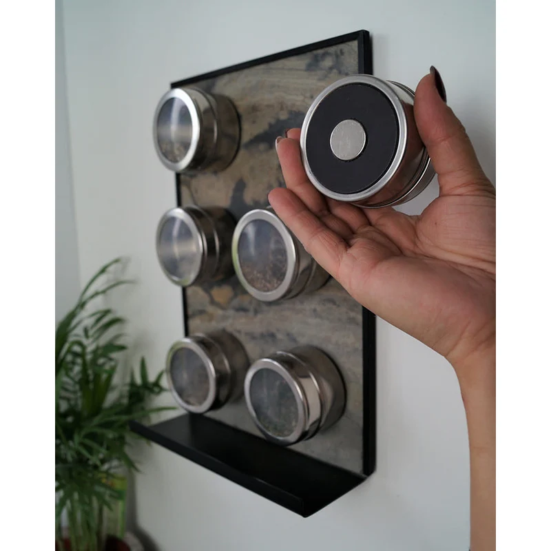 Schiefertafel Magnetisch mit Ablage "Vulcano Stone", 20x30cm