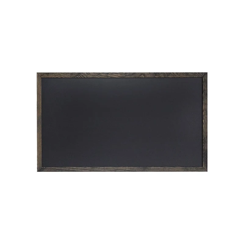 Kreidetafel mit Kiefer-Holzrahmen, 55x100cm, Schwarz