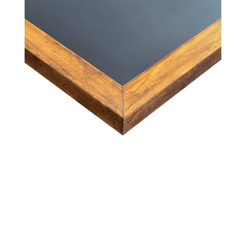 Kreidetafel mit Kiefer-Holzrahmen, 55x100cm, Braun