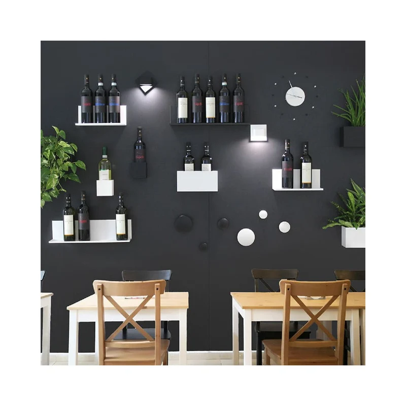 KalaMitica® Magnetisches Wandregal "Kostas", 50cm, Schwarz