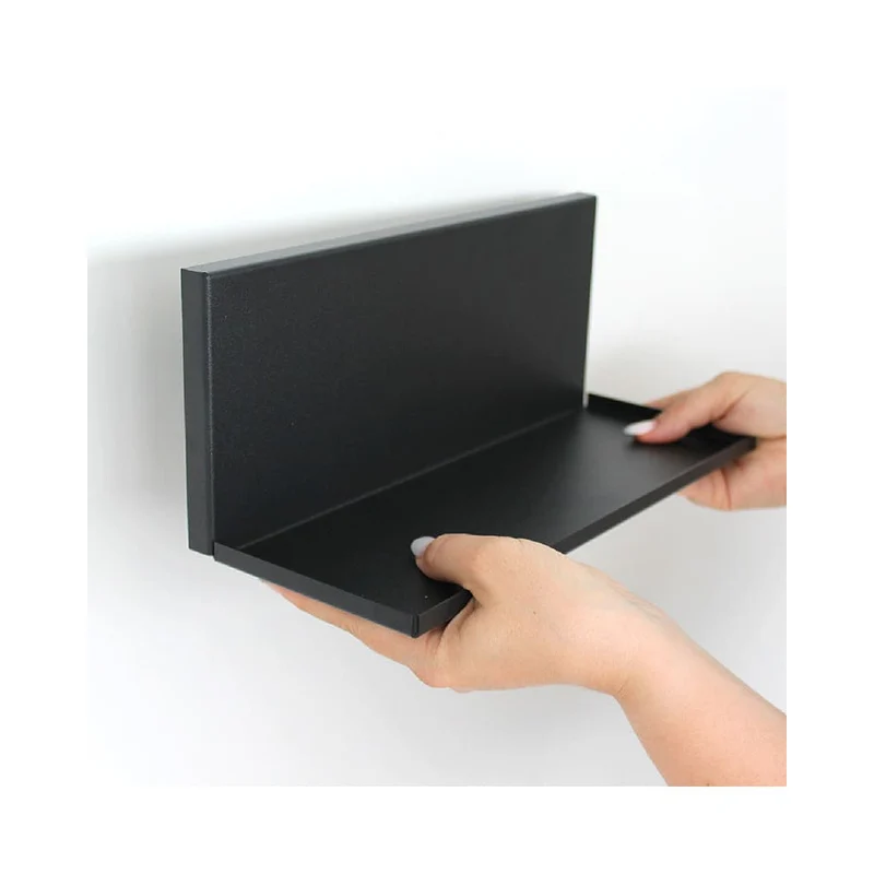 KalaMitica® Magnetisches Wandregal "Kostas", 30cm, Schwarz