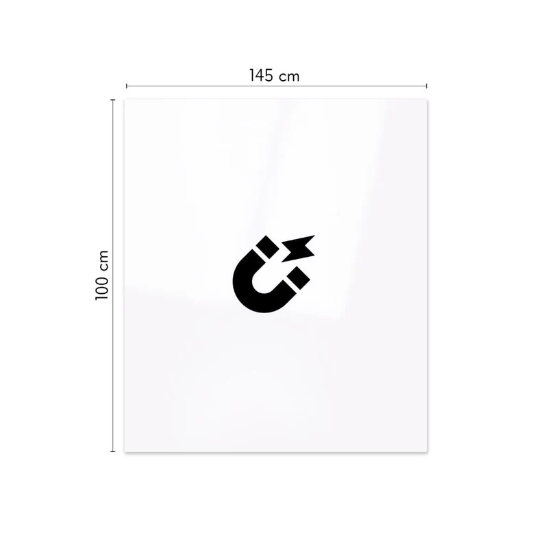 KalaMitica® Whiteboard Magnetisch, Ohne Rahmen, 100x145cm