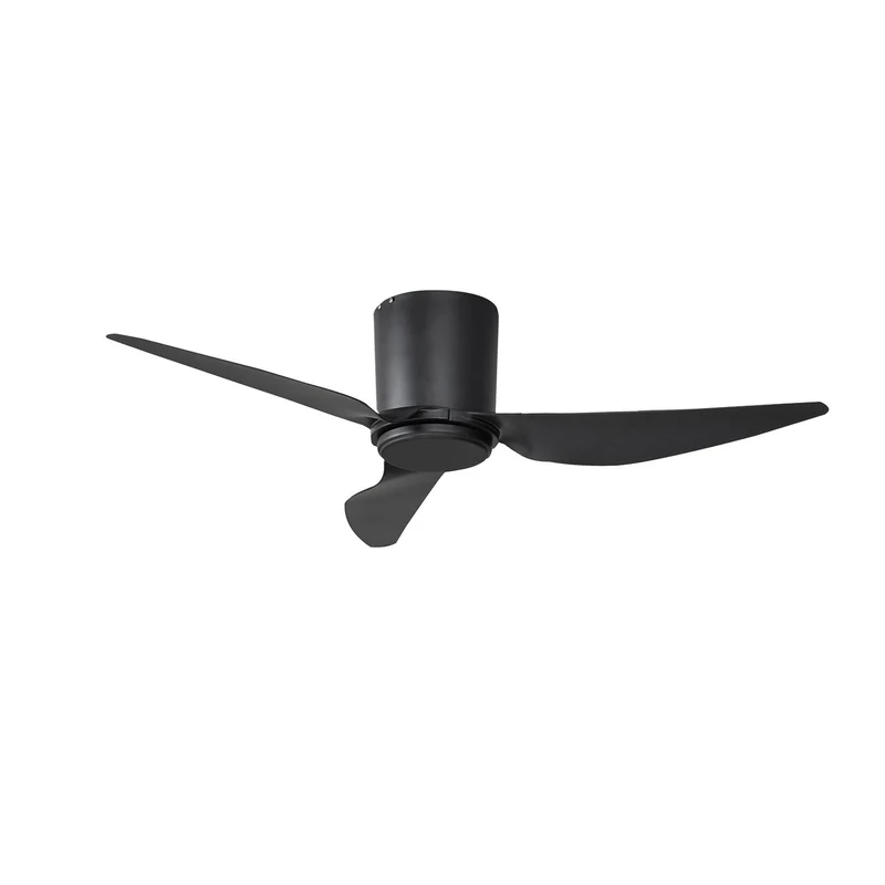 B-Ware Lindby Deckenventilator Aulo schwarz DC leise Ventilator Ø123cm für bis zu 20m²