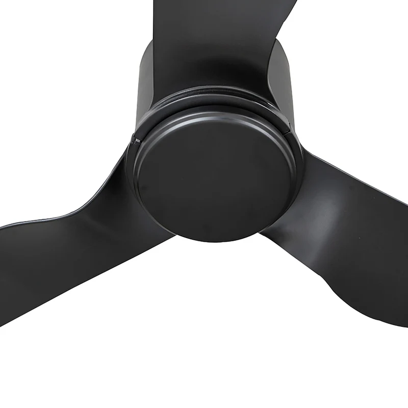 B-Ware Lindby Deckenventilator Aulo schwarz DC leise Ventilator Ø123cm für bis zu 20m²