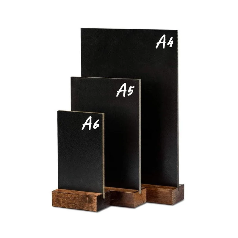 Tischkreidetafel / Kreideständer aus Holz